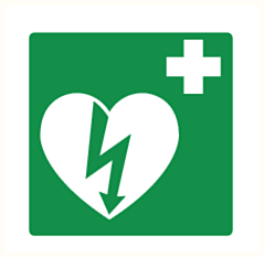 DefiSign AED Ilcor sign - 1317
