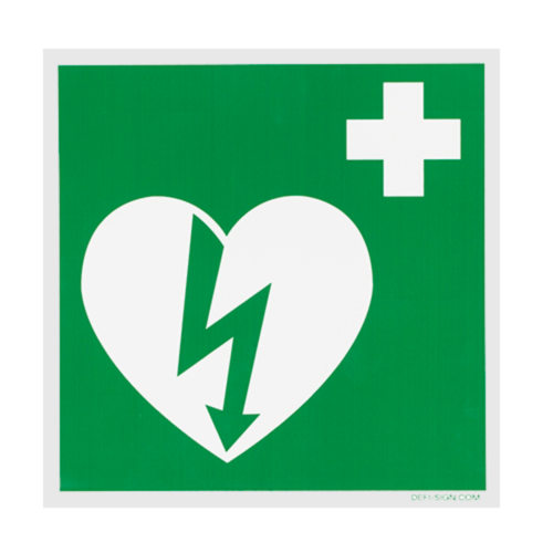 DefiSign AED Ilcor sign - 10179