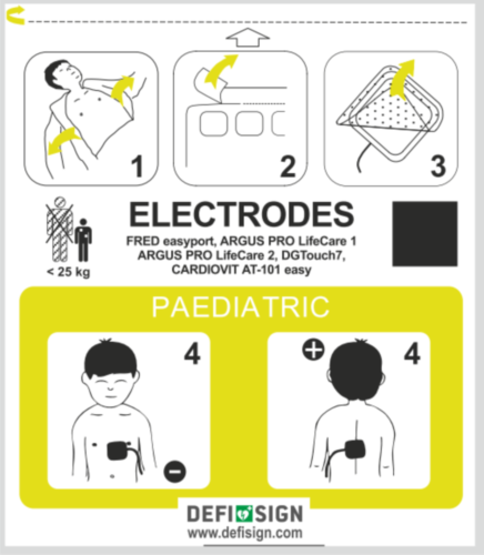 DefiSign LIFE/ Schiller FRED Easyport Pediatric Electrodes - 8174