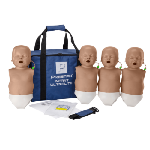 Prestan Ultralite Baby manikin 4 Pack (Dark)